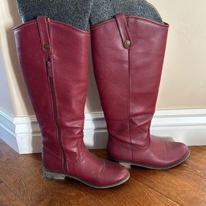 Red tall boots!